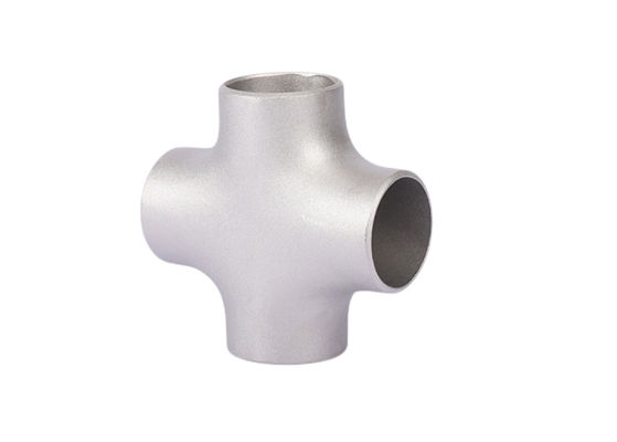 Titanium 4 Way Cross Pipe Fitting Pressure Corrosion Resistant for Industrial Use
