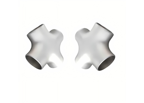 ASTM B16.9 GR2 Buttweld Titanium Pipe Cross Straight Cross