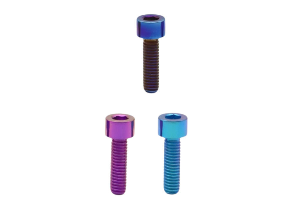 Anodizing Color Titanium Hexagon Socket Head Screws for Racing and Motorcycle