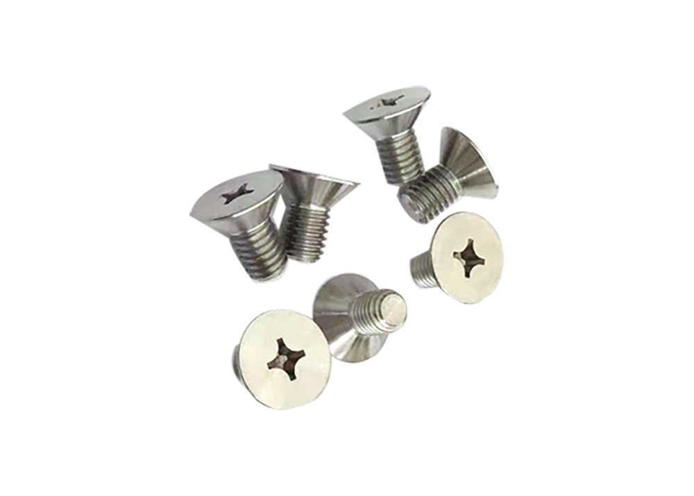 Customized Titanium Countersunk Flat Head Screw for CNC Machine Screwing M1.6-M10