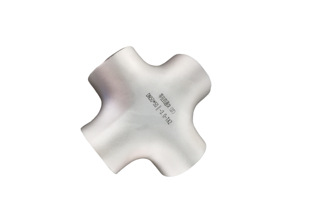 OEM Butt Welding Pipe Fitting Titanium Equal Cross for Industrial Use