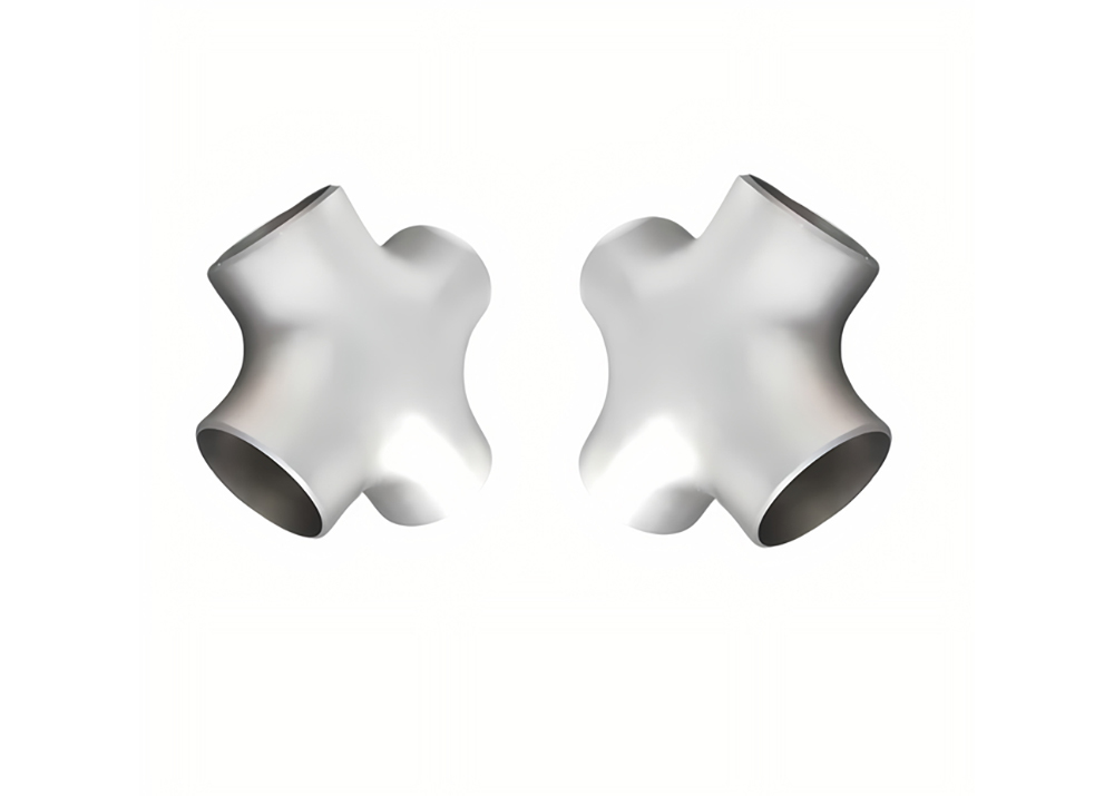 ASTM B16.9 GR2 Buttweld Titanium Pipe Cross Straight Cross