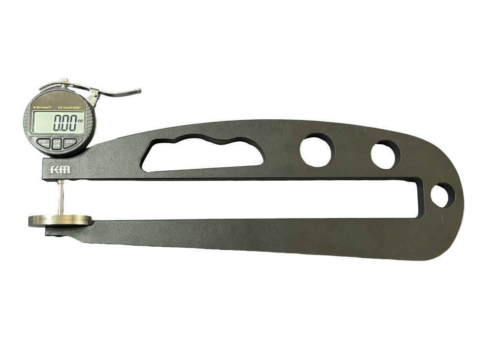 Optional Ceramic Measuring Face Measuring Depth 400mm Throat Digital Thickness Gauge with LCD Display