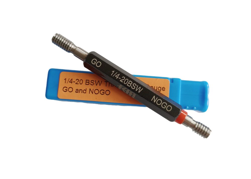 Precision Thread Plug Gauge BSW 1/4-20 Go and NoGo
