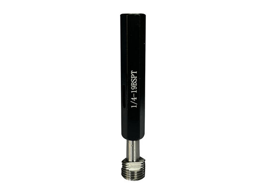 1/4-19 BSPT Thread Plug Gauge for Precise Measurement of Tapered Pipe Threads