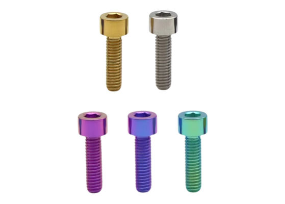 Anodizador de color Hexagonal de conexión de cabeza de tornillos para carreras y motocicletas