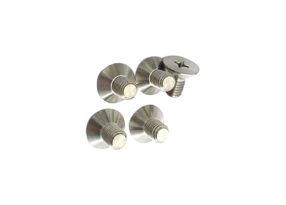 Tornillo de cabeza plana avellanada de titanio personalizado para atornillado de máquinas CNC M1.6-M10