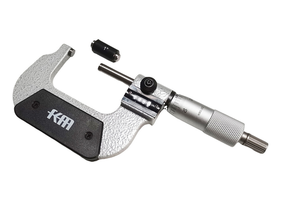 Micrómetro de contador mecánico, rango 1-2″, para medición exterior